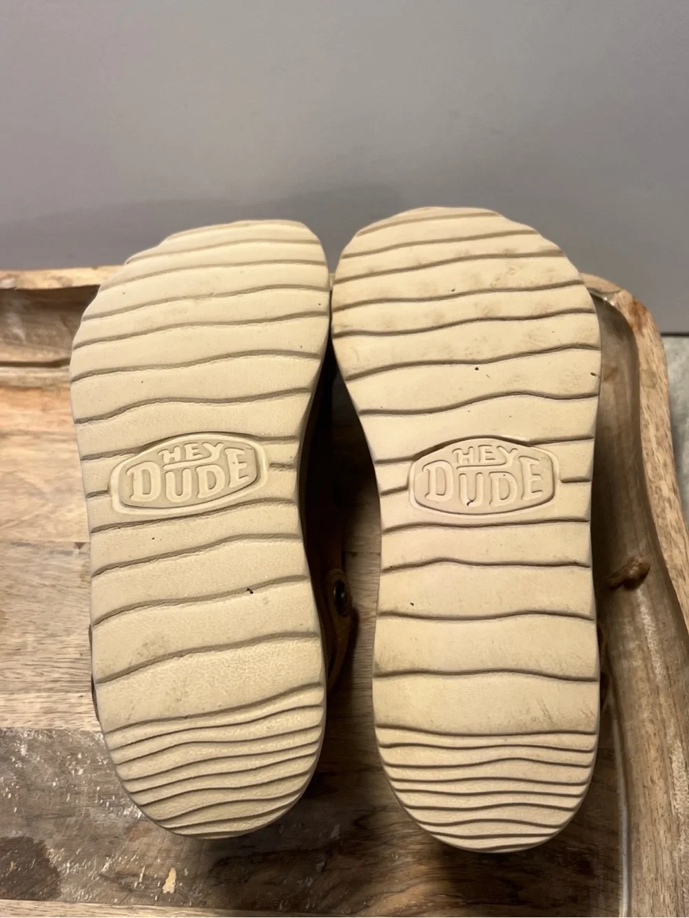 Hey Dude suede platform